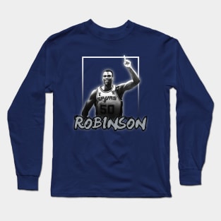 David Robinson\\Legend Basketball Player Vintage Design Long Sleeve T-Shirt